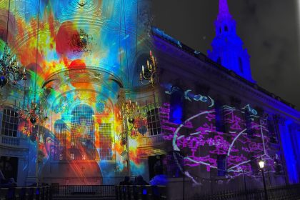 St Martin-in-the-Fields light show LIFE collage