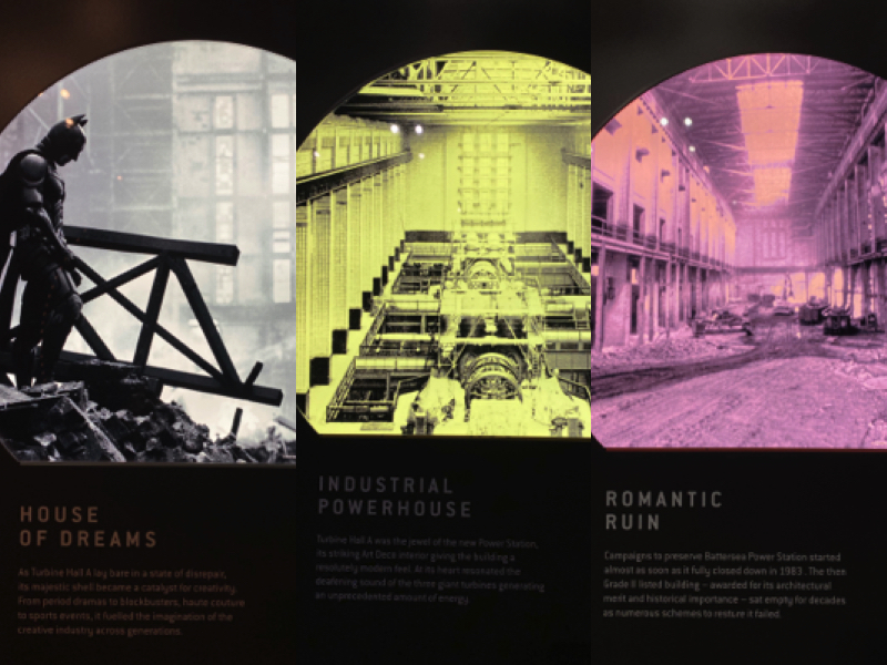 battersea power station historical photos collage