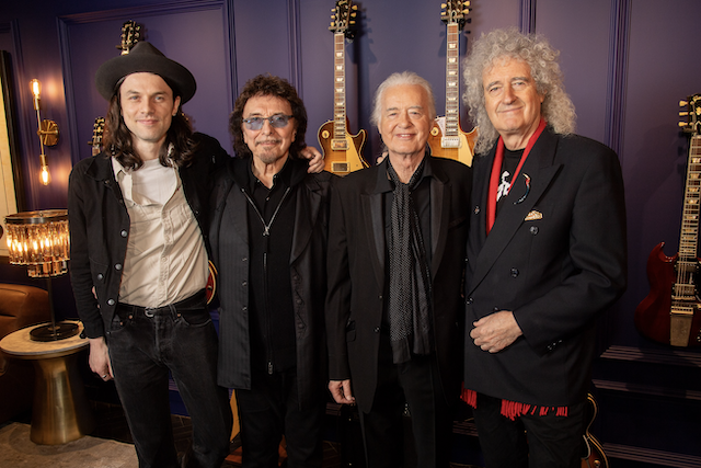 James Bay, Tony Iommi, Jimmy Page, Sir Brian May