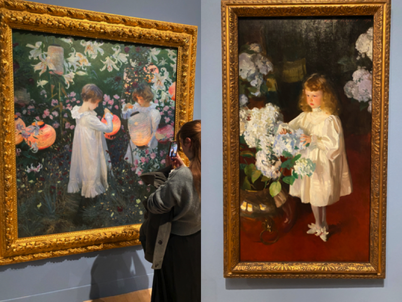 Sargent and Fashion exhibition collage