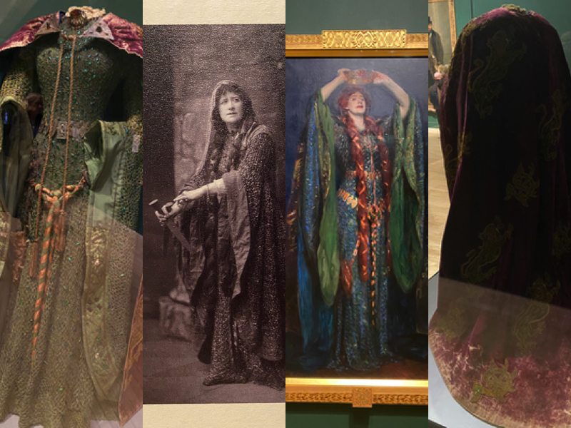 Sargent's portrait of Ellen Terry as Lady Macbeth collage