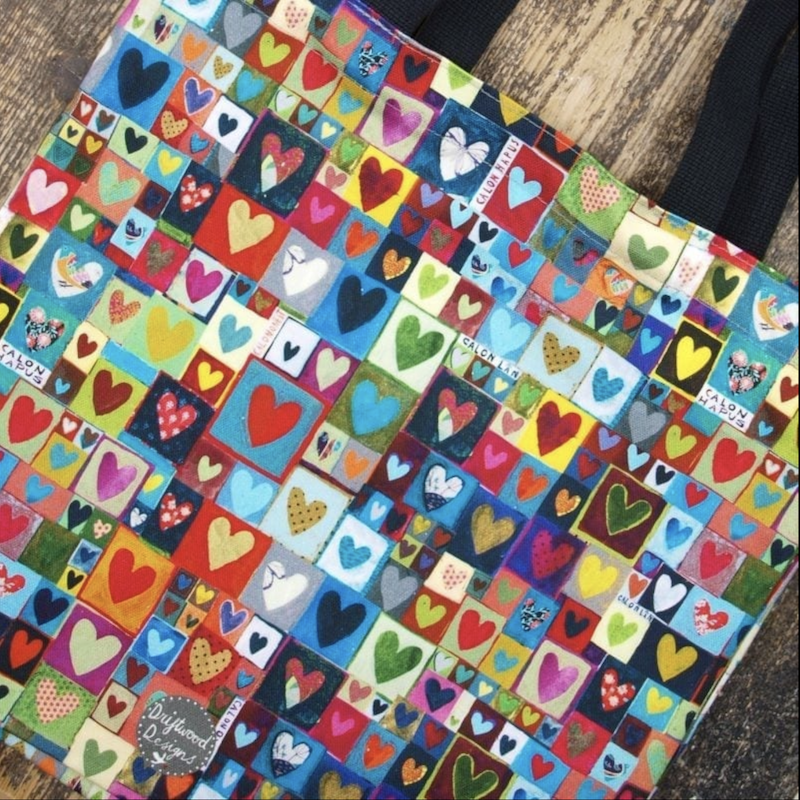 Valentine and Galentine gift guide  Calonnog Hearty Bag by Driftwood Designs 