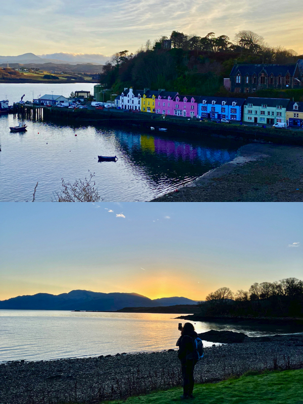 skye island portree dawn and sunset 