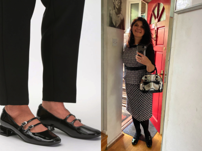 Shoe Time feature london mums magazine clarks patent shoe collage