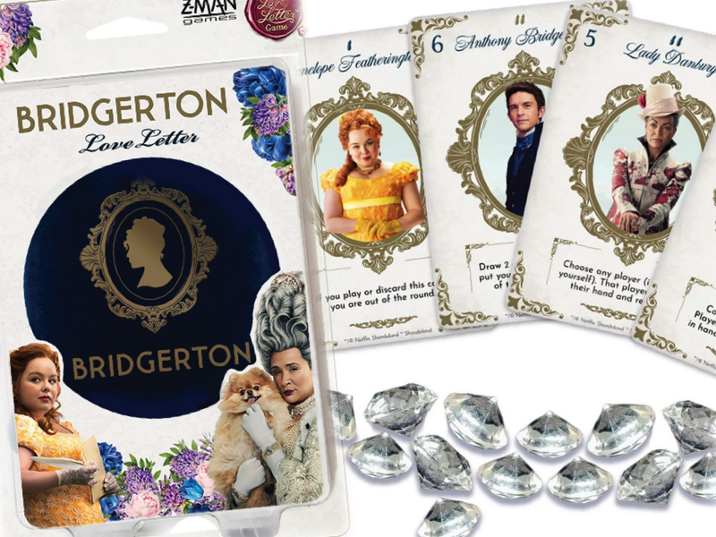 Bridgerton love letter game collage