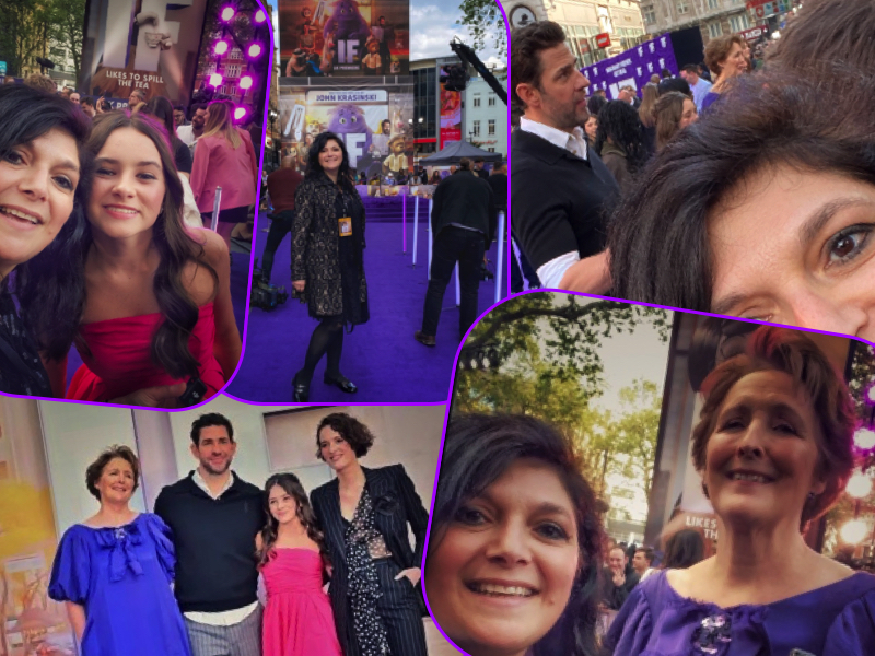 IF movie premiere london mums purple carpet collage