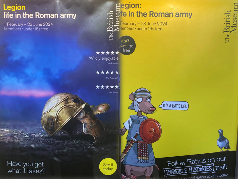 Legion exhibition British museum london mums magazine collage