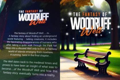 The Fantasy of Woodruff Well book collage