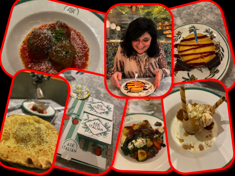 ASK Italian restaurant review London Mums magazine collage