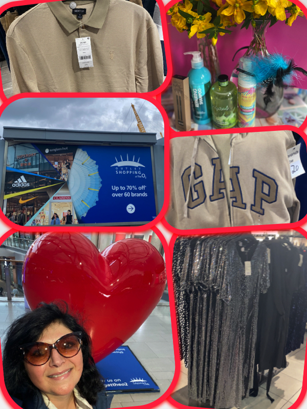 icon outlet shopping london mums magazine collage