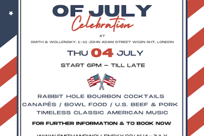 Celebrate Independence Day in style at Smith & Wollensky London