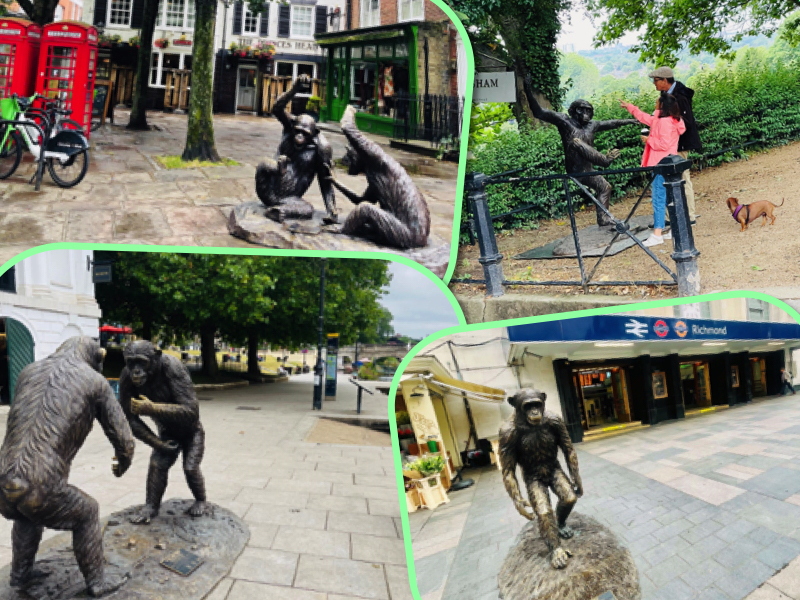 Discover Richmond's Chimps are Family Statue Trail