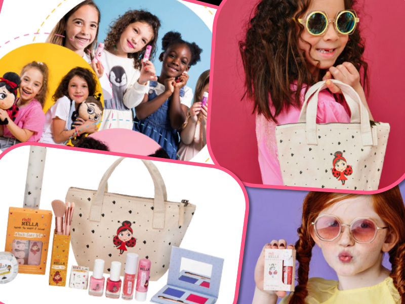 Miss Nella kids products collage
