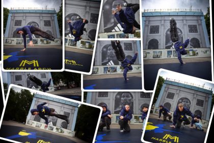 breakdancers marble arch london
