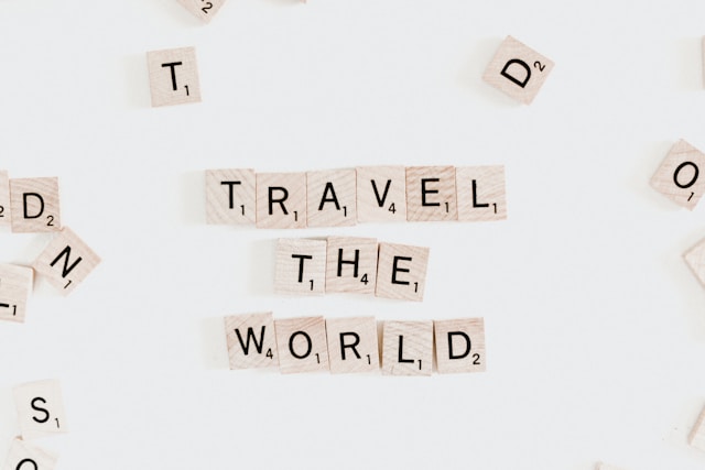 travel the world sign