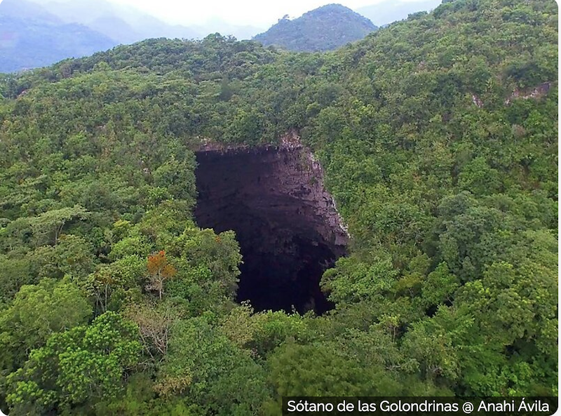 Cave of Swallows in Mexico