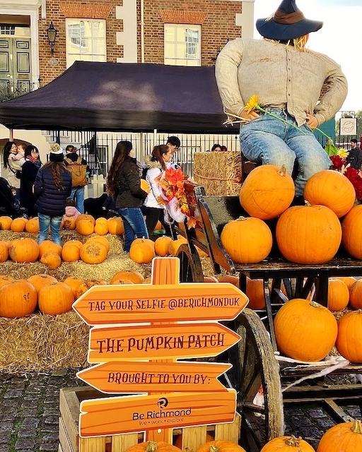 Families can enjoy a free pumpkin patch in Richmond town centre on Saturday 26th October PIC Be Richmond