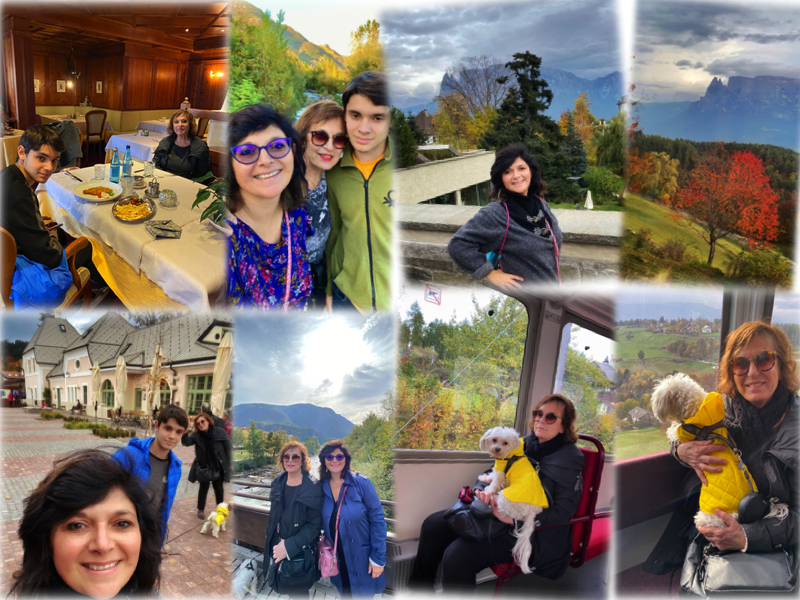 family holiday in Bolzano Renon Dolomites collage