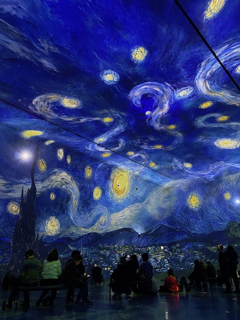 van gogh starry night at frameless london mums magazine collage