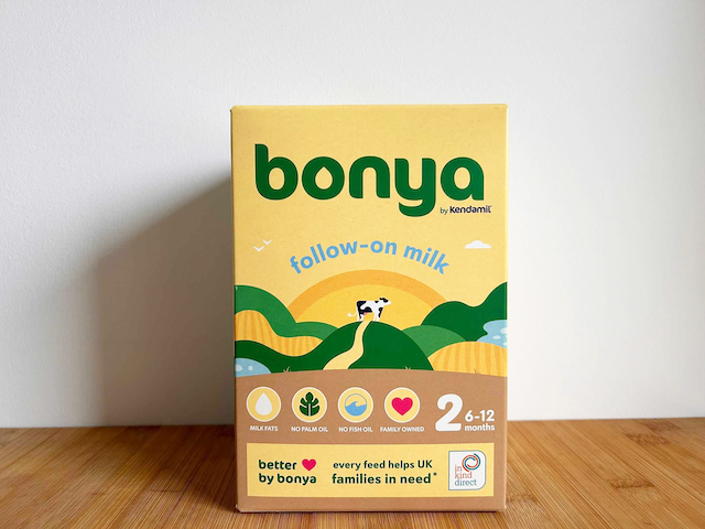 Bonya, the new high quality affordable formula, launches the country’s first ever partnership donating formula to UK families with charity In Kind Direct.