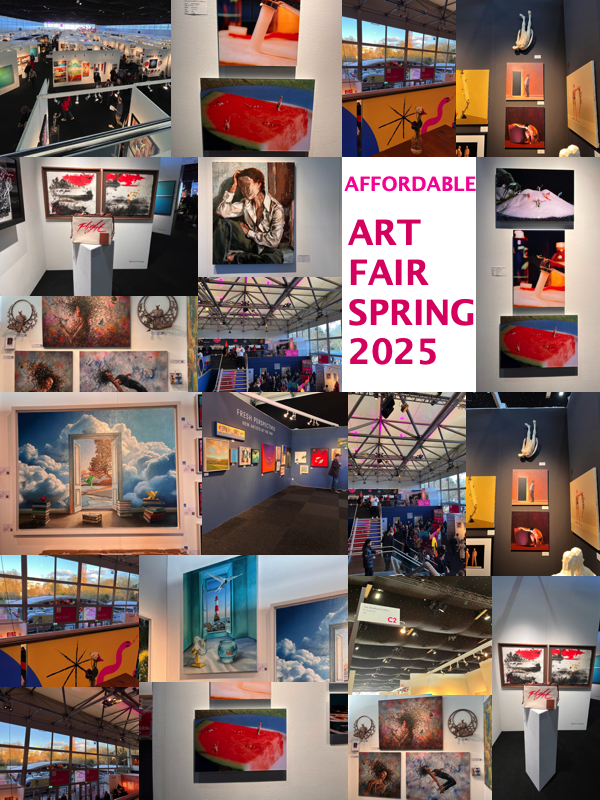affordable art fair spring 2025 collage