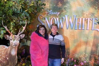 monica costa and marygrace at snow white screening 2025