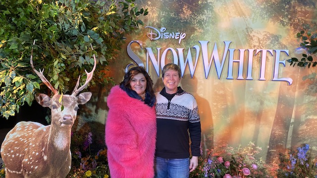 monica costa and marygrace at snow white screening 2025