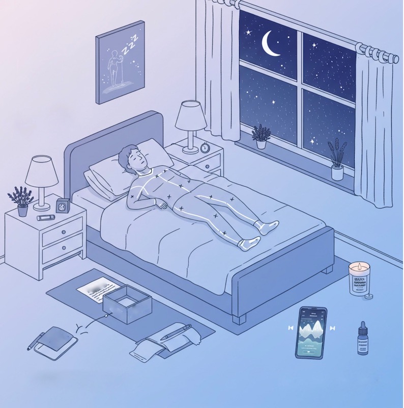 world sleep day illustration