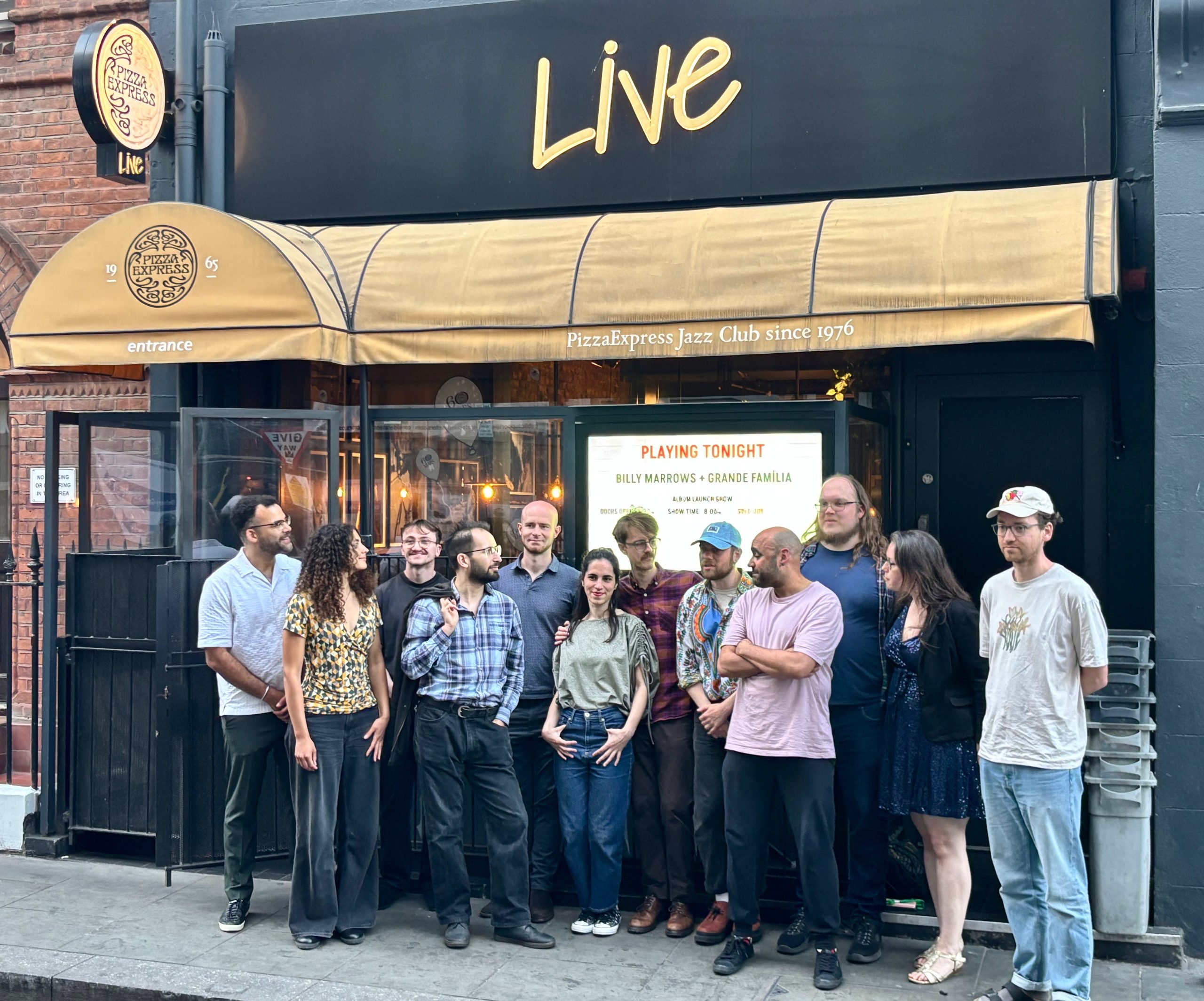 Billy Marrows & Grande Família – The Penelope Album Live at Pizza Express Jazz Club, Soho