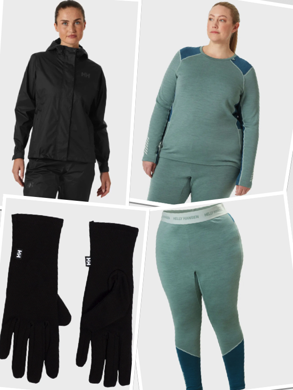 HH outdoor fitness clothing & gear collage