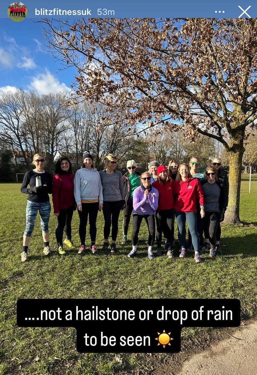 outdoor fitness women at palewell park 