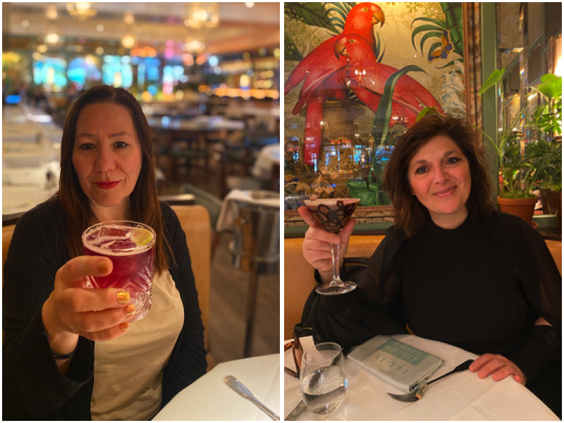 cocktails at the ivy chelsea garden restaurant london mums magazine collage