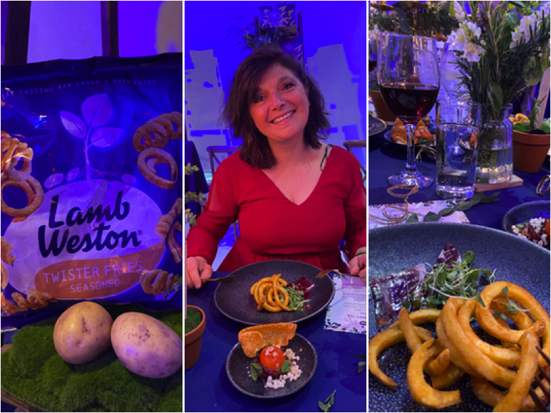 Lamb Weston’s elevated Chippy Tea ExperienceLamb Weston’s elevated Chippy Tea Experience monica costa editor of london mums magazine collage