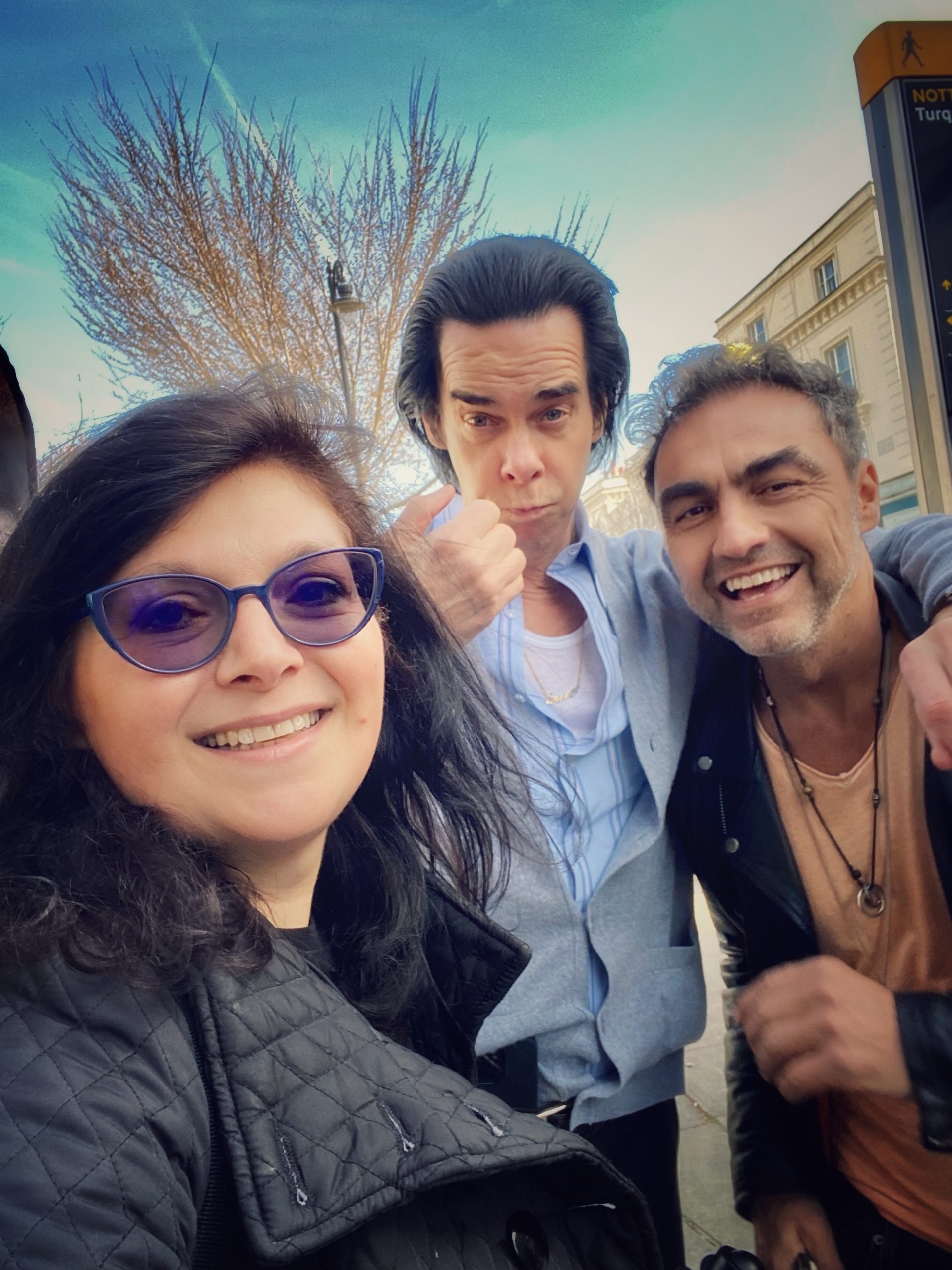 Marco Ligabue & Monica Costa & Nick cave London portobello road