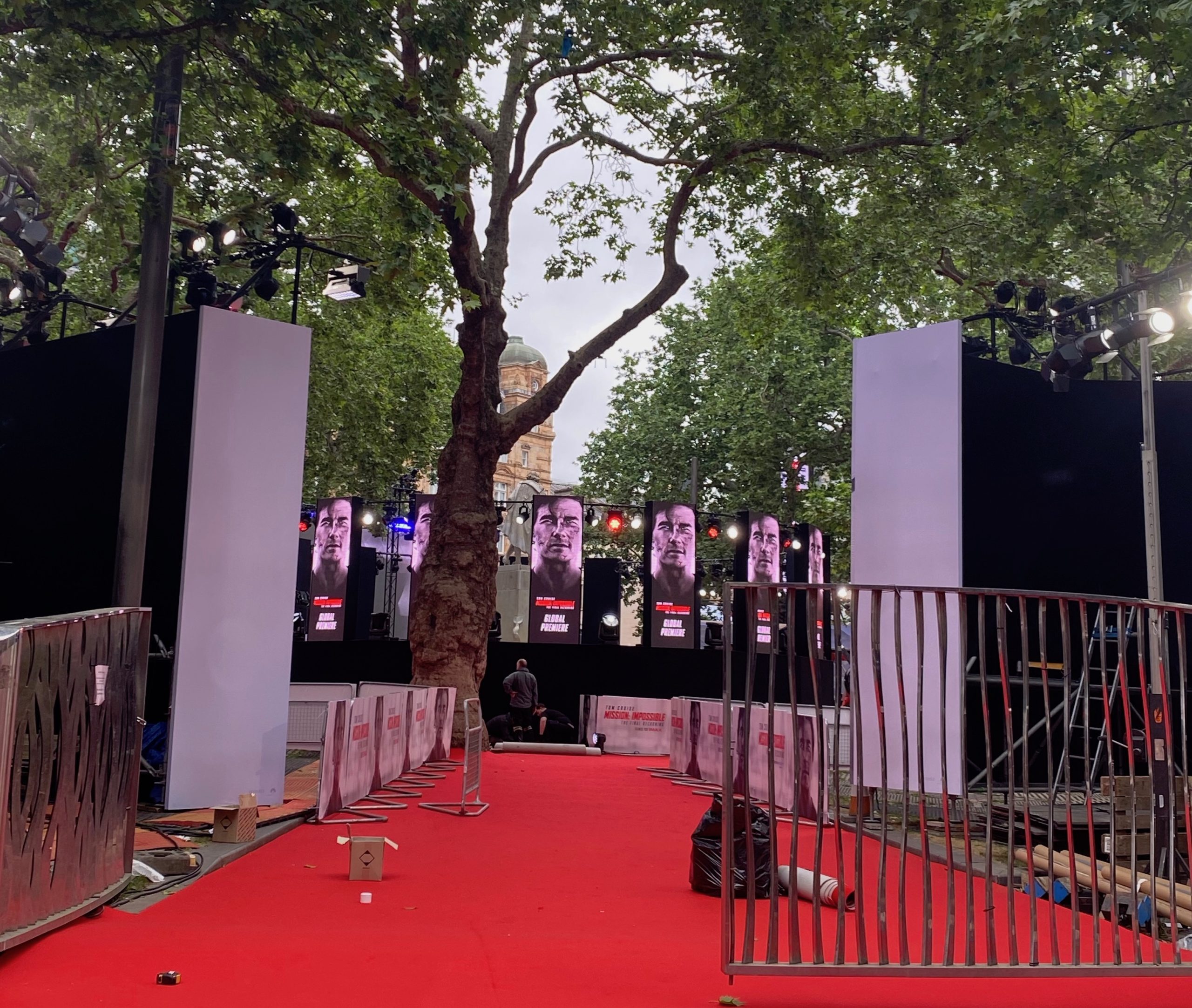 Mission Impossible – The Final Reckoning starring Tom Cruise premiere prep
