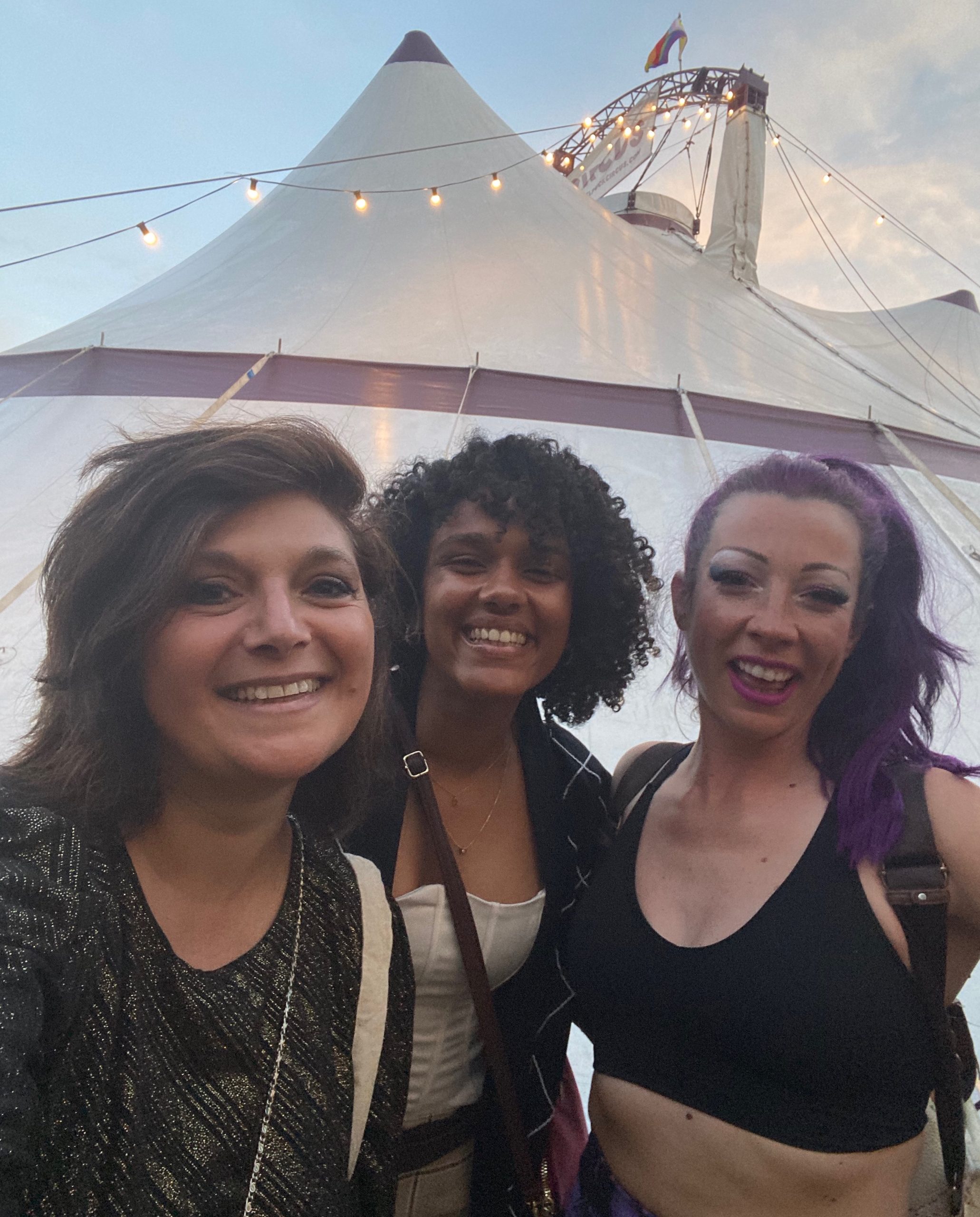 Monica costa and Ori Anane? at brighton fringe The Revel Puck Circus with skater