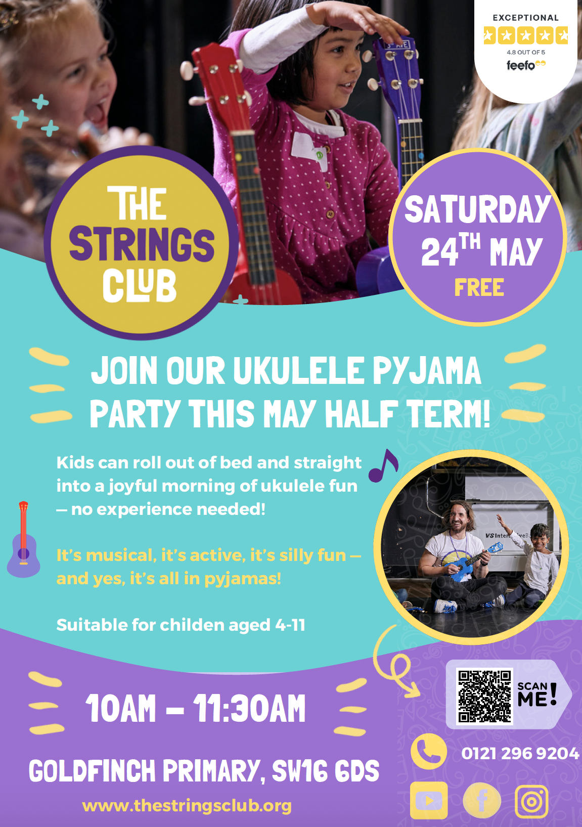 Play Ukulele in your Pyjamas Parties - Sat 24th May strings club
