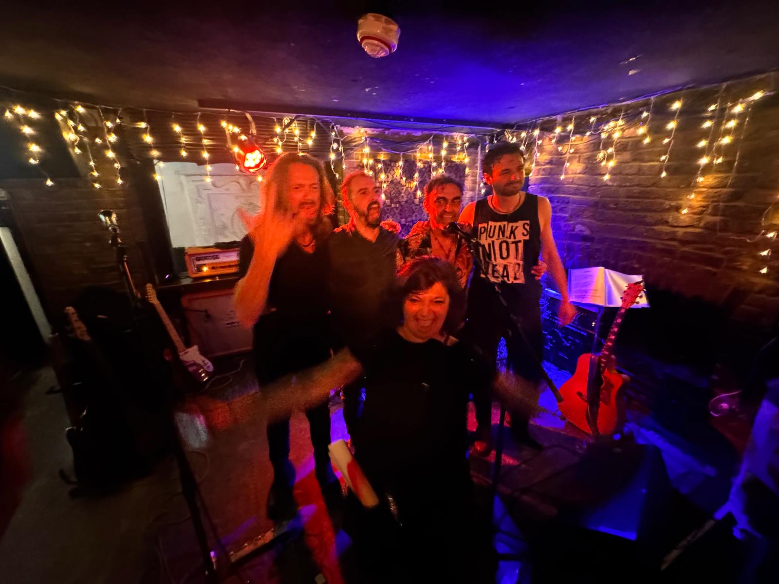 marco ligabue at troubadour with monica costa