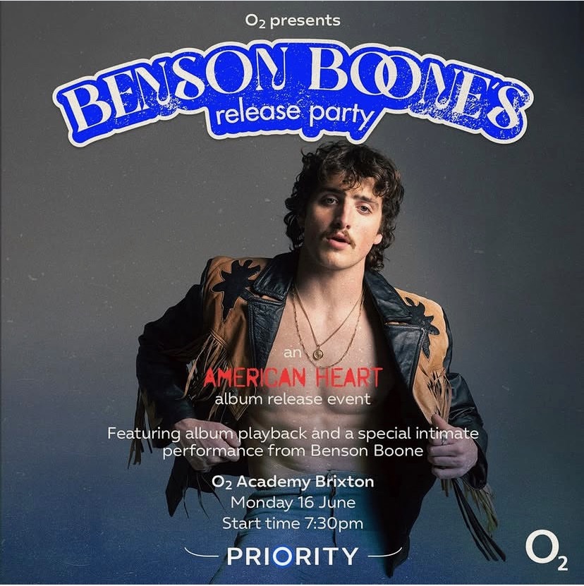 Benson Boone’s&nbsp;American Heart&nbsp;Album Launch at O2 Academy Brixton