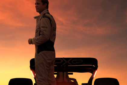 F1 movie poster starring brad pitt