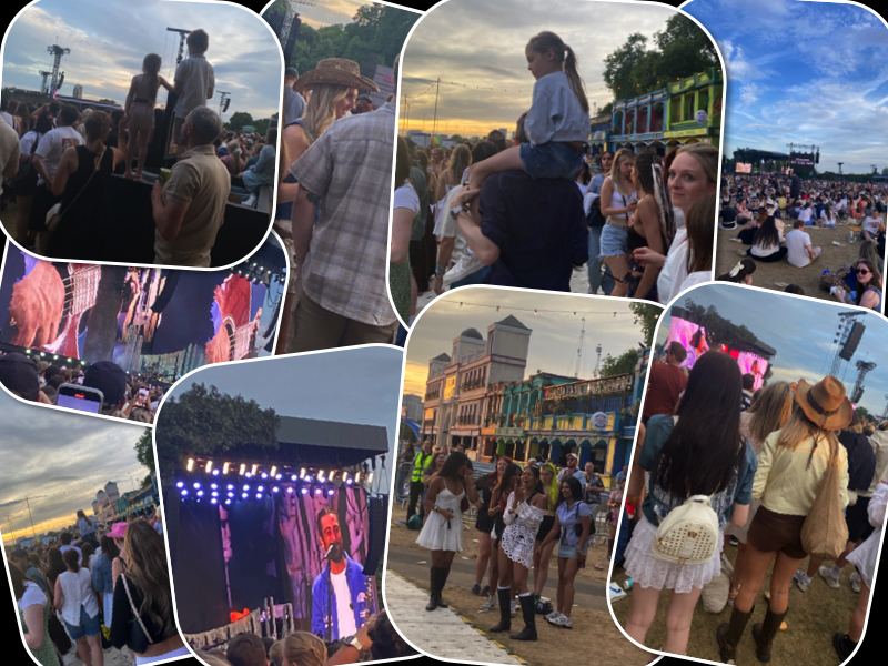Noah Kahan BST Hyde Park gig collage