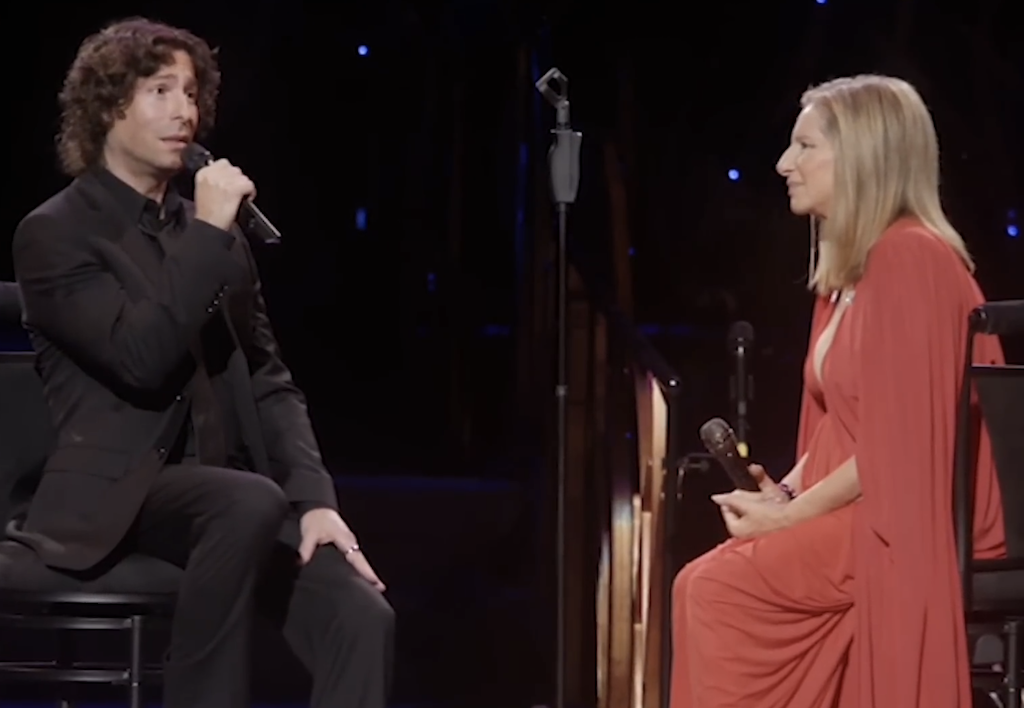 Jason Gould and mum barbra streisand performed How Deep Is the Ocean together