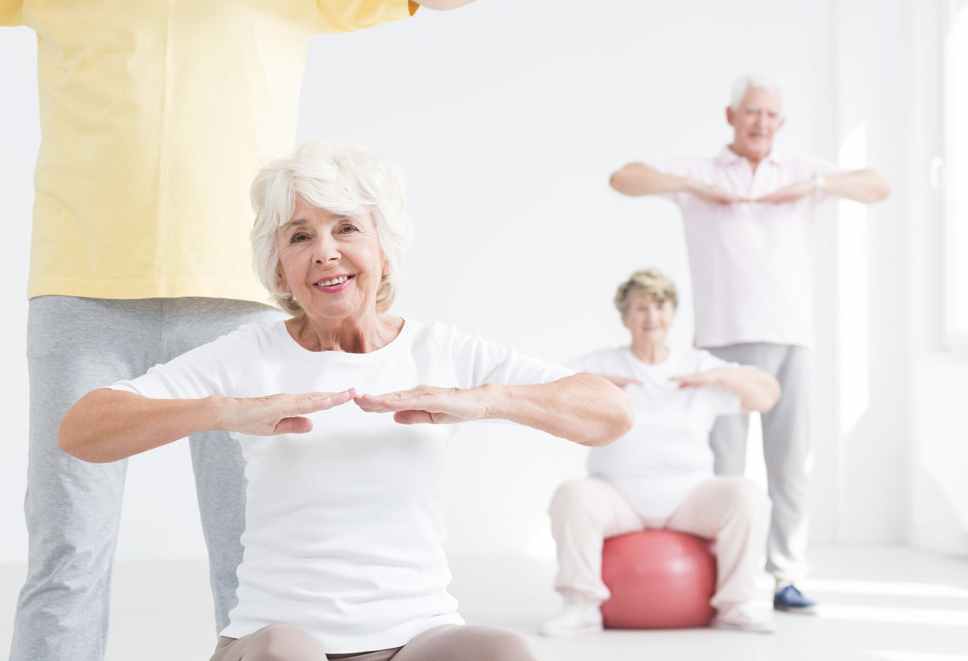 Elderly support through simple and safe daily exercise routines