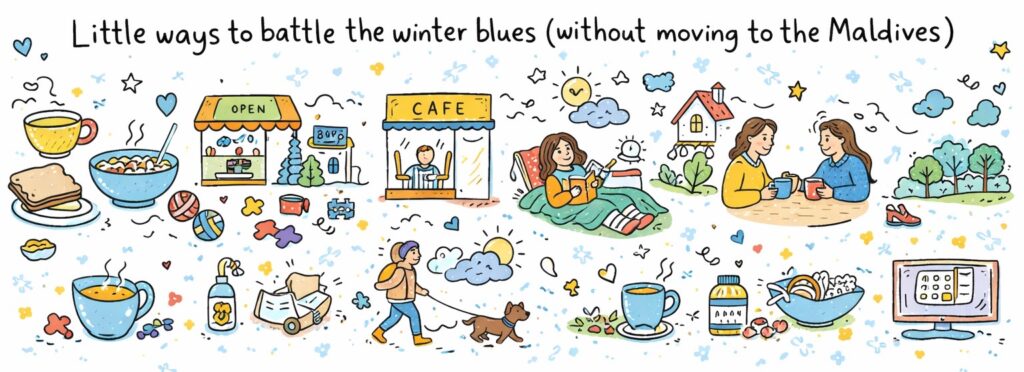 Little ways to battle the winter blues (without moving to the Maldives)