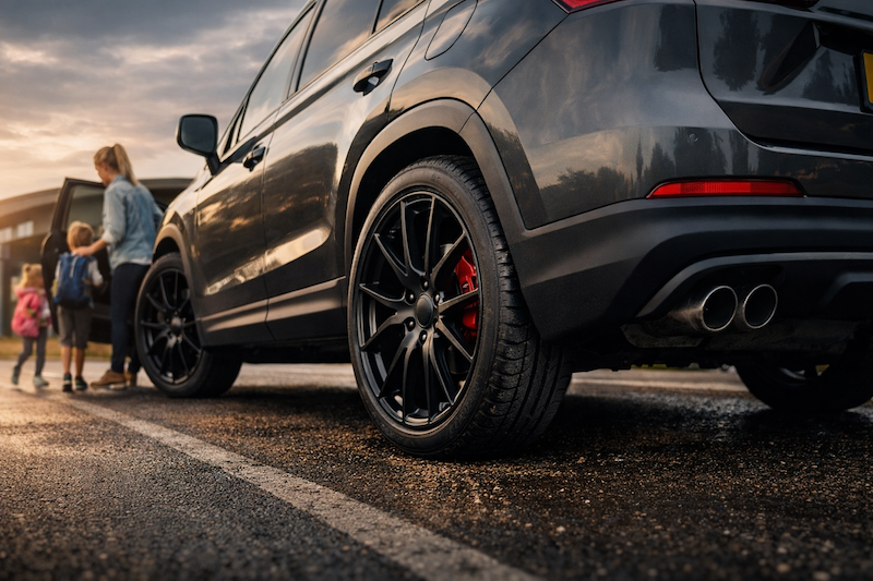 Black Alloy Wheels Every Mum’s car upgrade for style and safer drives