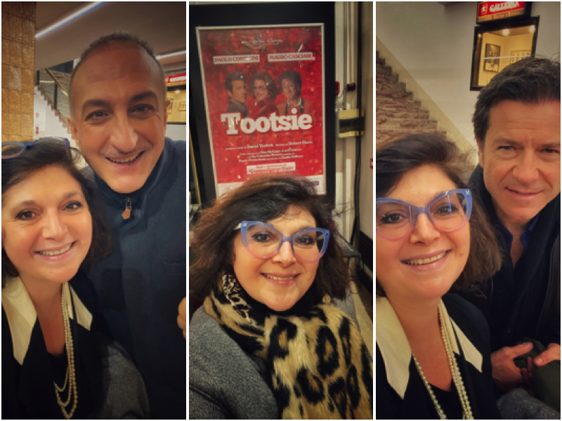 Tootsie at Teatro Sistina, Rome - Monica Costa with Paolo Conticini and Mauro Casciari