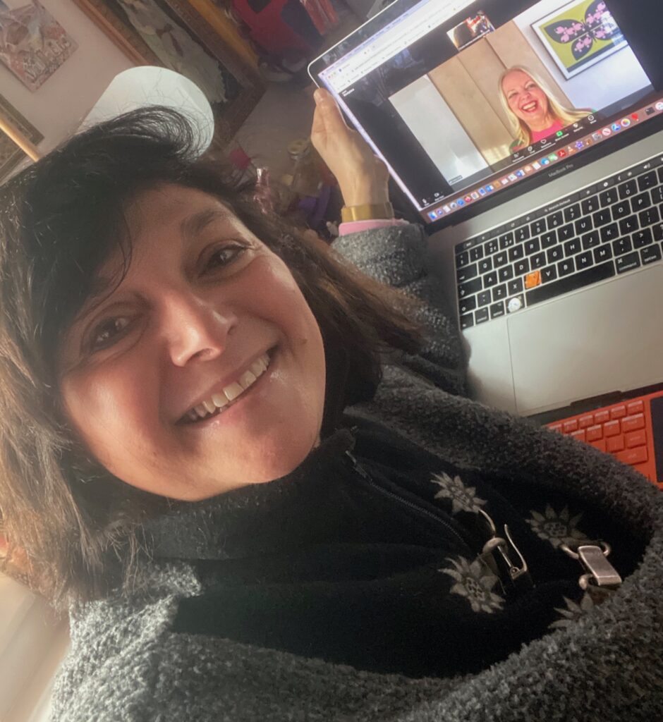 Clare Grogan and monica COSTA