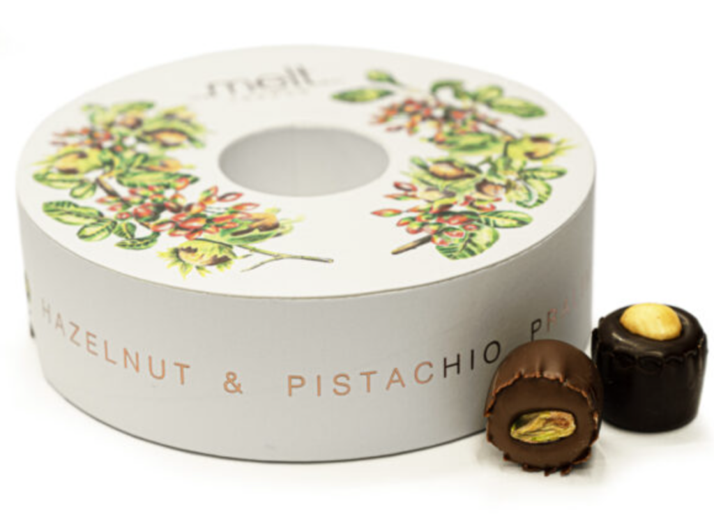 Pistachio & Hazelnut Praline Infinity Box