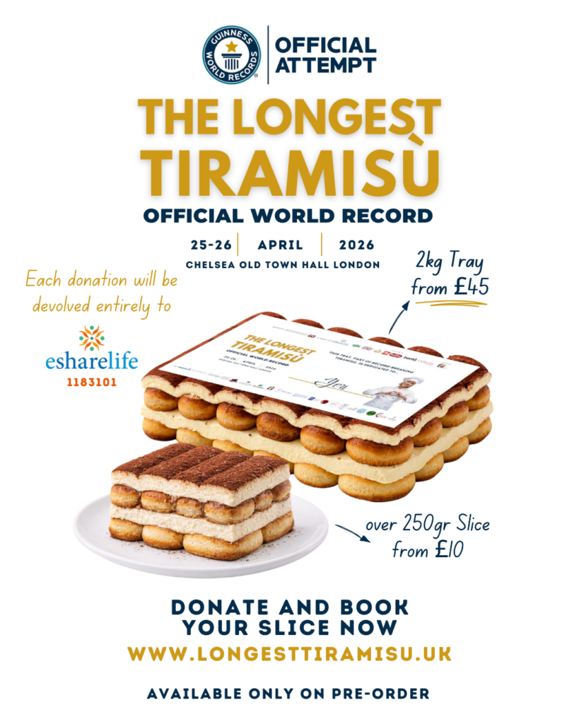 The longest tiramisu TRAY SLICE