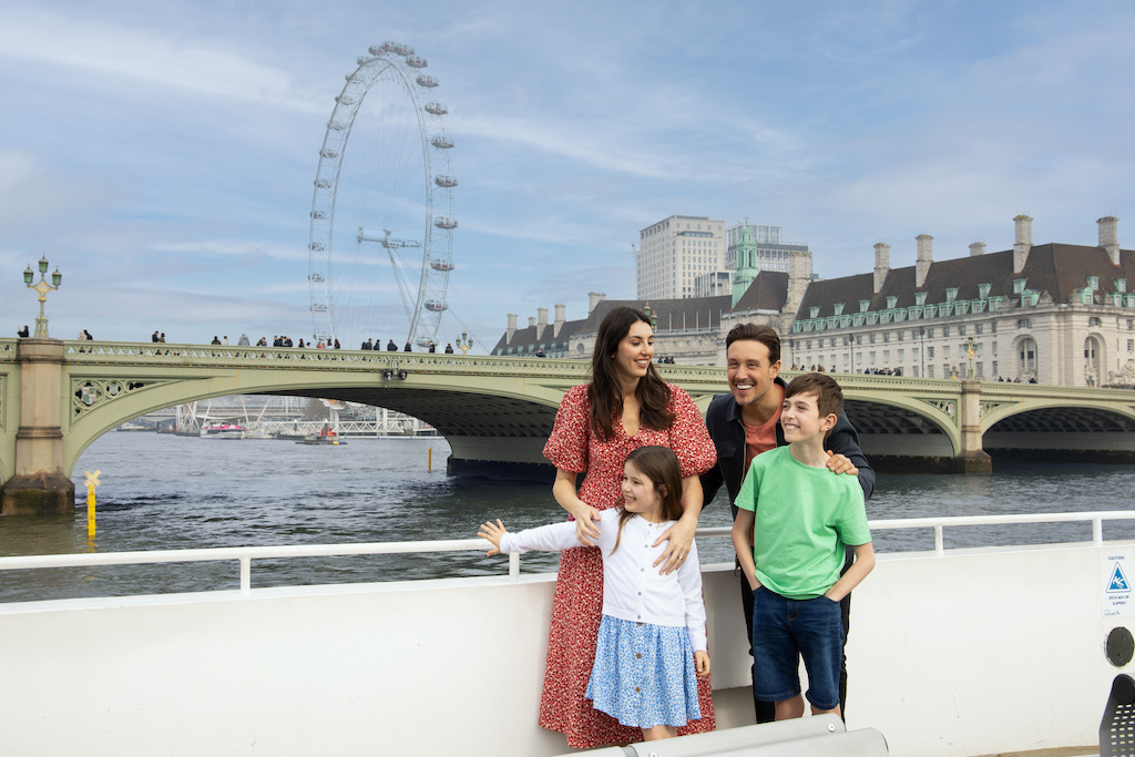 family sightseeing cruise with City Cruises London 